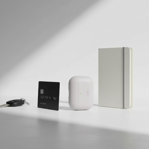 Фото - Чохол для навушників Uniq Lino do AirPods Pro 3 gen Silicone Silver (UNIQ-AIRPODSPRO3-LINOCHRGRY)