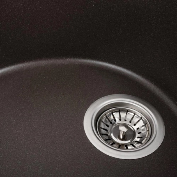 Фото - Мийка кухонна Platinum 5847 ONYX матова Темна скеля