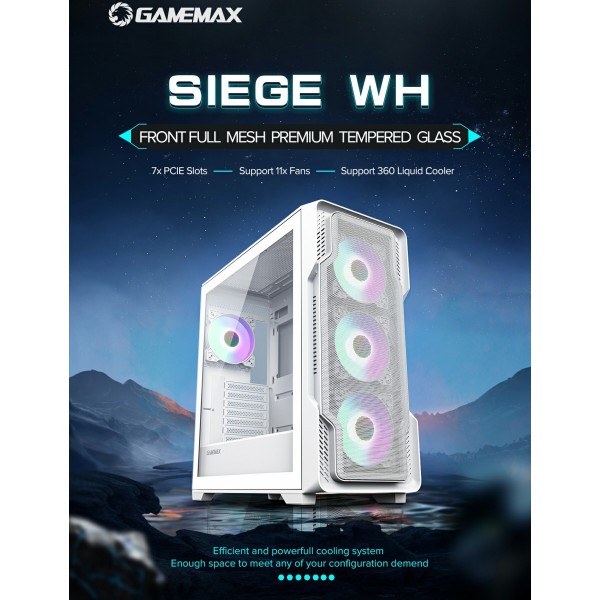 Фото - Корпус Gamemax Tower E-ATX без БП (Siege WT)
