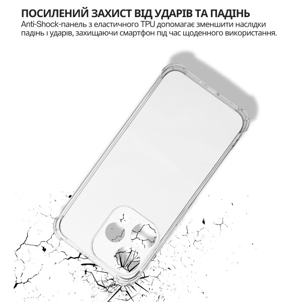 Фото - Чехол для смартфона BeCover Anti-Shock for Oppo Reno15 5G Clear (715073)