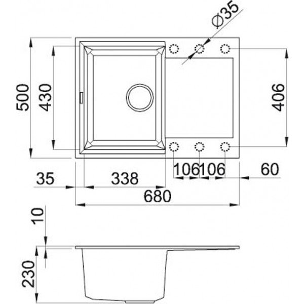 Фото - Мийка кухонна Elleci Easy 135 Espresso 78