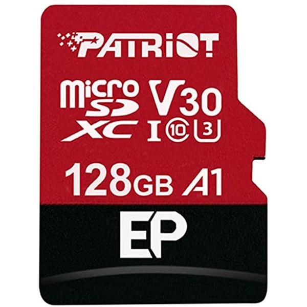 Фото - Карта памяти Patriot MicroSDXC 128GB UHS-I/U3 Class 10 EP A1 R90/W80MB/s + SD-adapter (PEF128GEP31MCX)