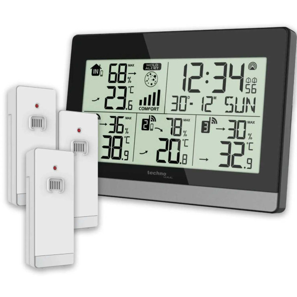Фото - Термогігрометр Technoline WS7065 Black/Silver