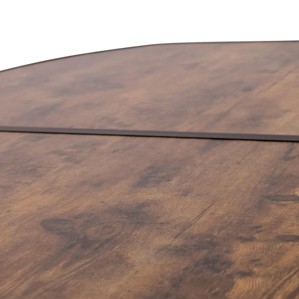 Фото - Складаний стіл Bo-camp Melrose Oval 120x80 см Black/Wood look (1404220)