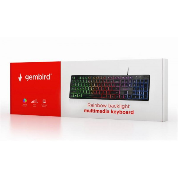 Фото - Клавіатура дротова Gembird KB-UML-01-UA Black USB