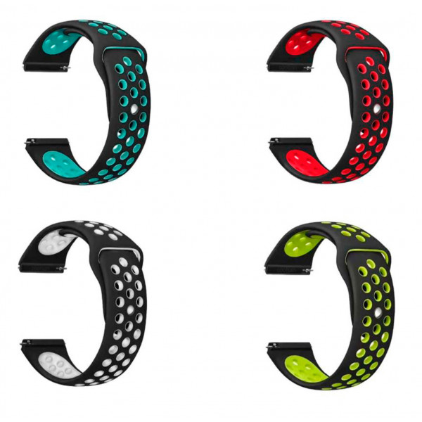 Фото - Ремінець для смарт-годинника BeCover набір 4 кольори Vents Style for Samsung Galaxy Watch 46mm / Watch 3 45mm / Gear S3 Classic / Gear S3 Frontier Girl (706538)