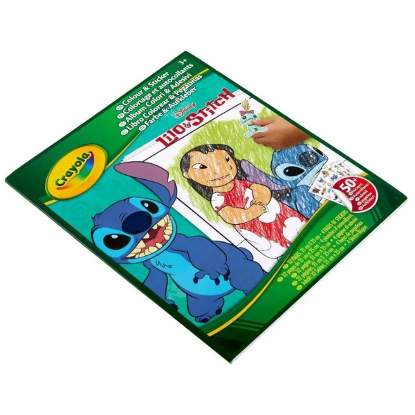 Фото - Розмальовки Crayola Lilo & Stitch 32 стор. та 4 стор. наліпок (04-0900G)