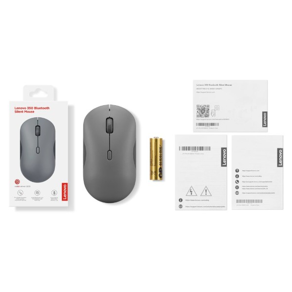 Фото - Миша бездротова Lenovo 350 Bluetooth Silent Mouse (GY51S61904) Luna Grey