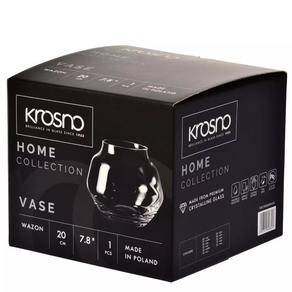 Фото - Ваза Krosno HOME h20 см d23,6 см (898827)