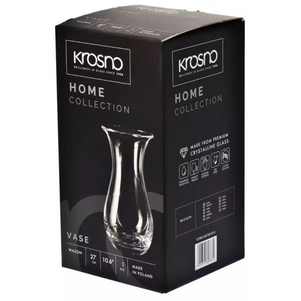 Фото - Ваза Krosno HOME h27 см d14,2 см (898834)