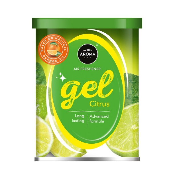 Фото - Ароматизатор для авто Aroma Car Terpen Gel 80g - CITRUS (11656)