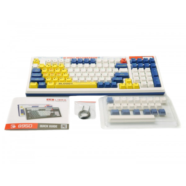 Фото - Клавиатура проводная игровая Bloody B950 RGB (Warrior Blue)