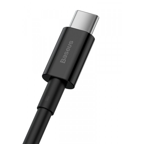 Фото - Переходник Baseus Superior Fast Charging USB-USB-C 1m Black (CATYS-01)