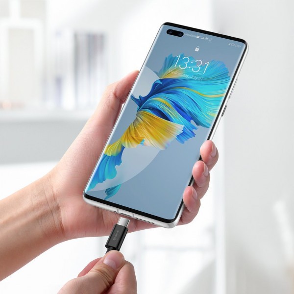 Фото - Переходник Baseus Superior Fast Charging USB-USB-C 1m Black (CATYS-01)