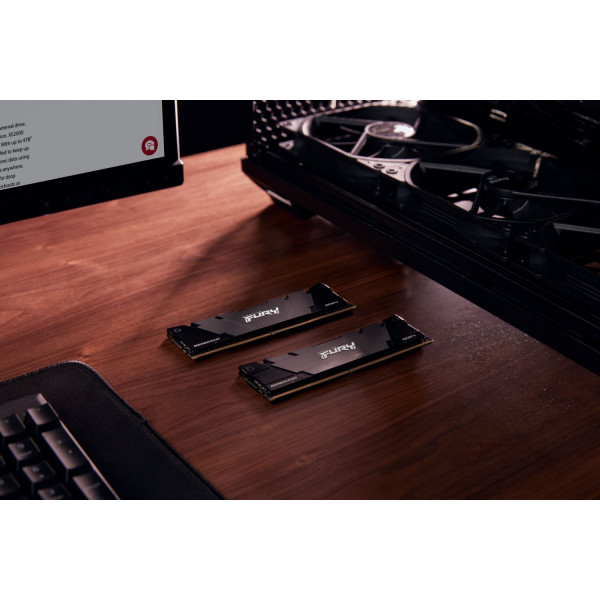 Фото - Память DDR Kingston DDR4 8GB 3200 FURY Renegade Black (KF432C16RB2/8)