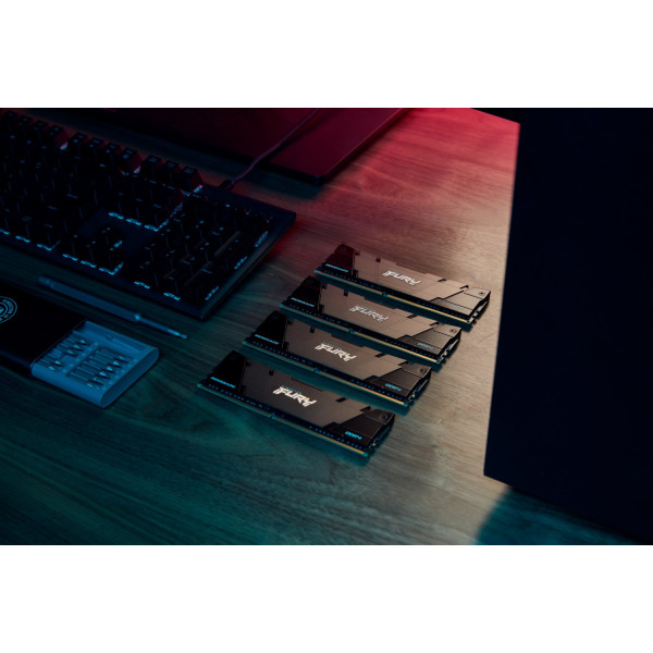 Фото - Память DDR Kingston DDR4 8GB 3200 FURY Renegade Black (KF432C16RB2/8)