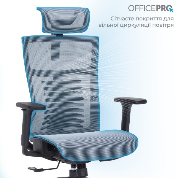Фото - Крісло офісне OfficePro Balance (OC620-B-DG-DG) Black/Dark Gray