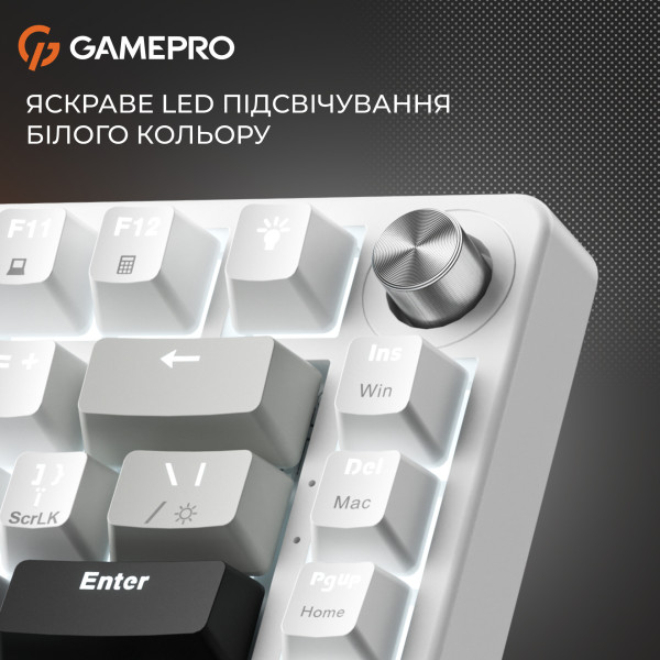 Фото - Клавіатура дротова ігрова GamePro Genesis Silverlight  (MK126)