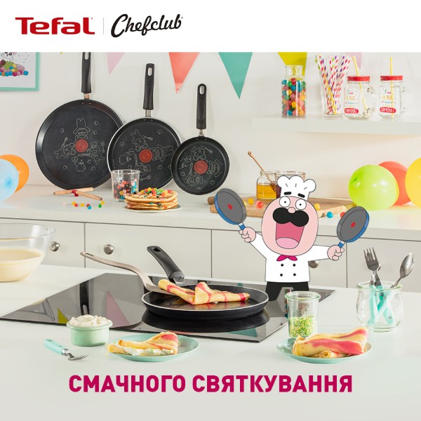 Фото - Сковорода для млинців Tefal E5140102 Chefclub 19 см