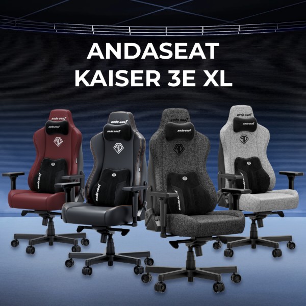 Фото - Крісло для геймерів Anda Seat Kaiser 3E XL Black PVC (AD23YC-XL-08-B-PV/C-B01)