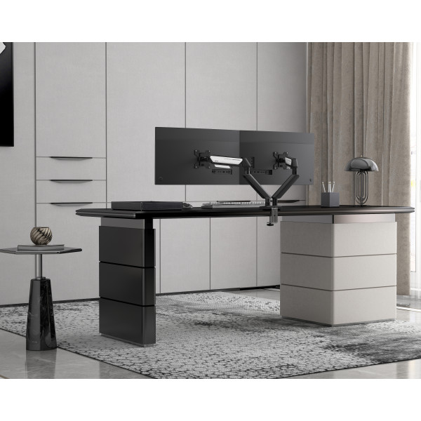 Фото - Кріплення настільне Anda Seat Stealth II Duo 17''-32'' Black & White (AD-W-A6D-2S-BW)