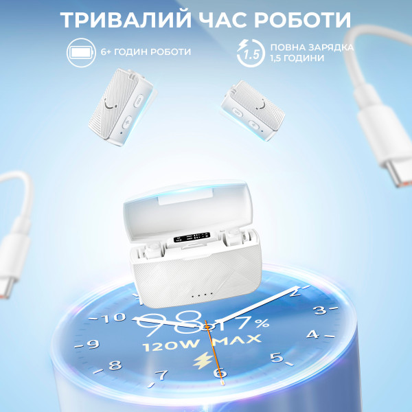 Фото - Мікрофон для смартфона Fifine M9W White