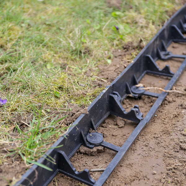 Фото - Бордюр садовий BRADAS 58х1000 мм RIM-BORD чорний (OBRB58)