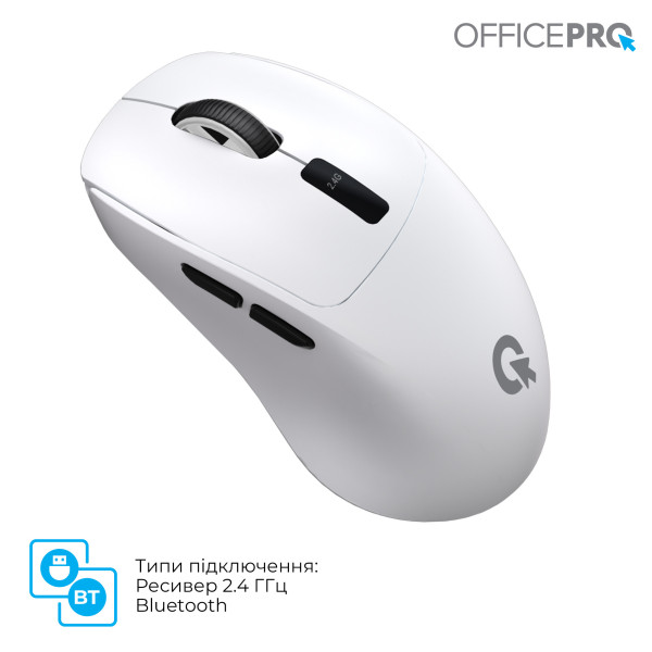 Фото - Миша бездротова OfficePro Silent Click Wireless White (M398W)