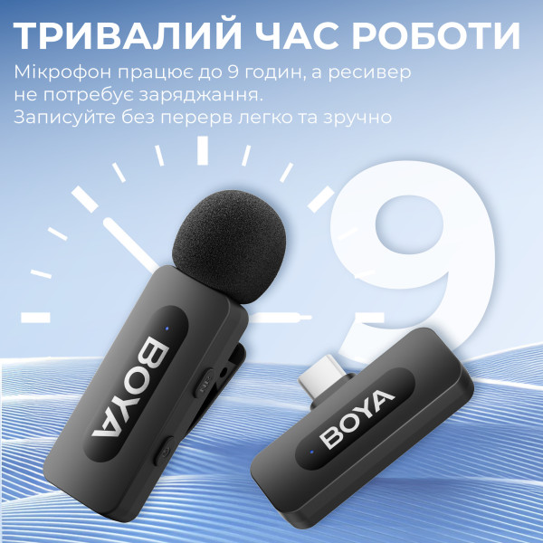 Фото - Микрофон для смартфона Boya BY-V20 Type-C Black