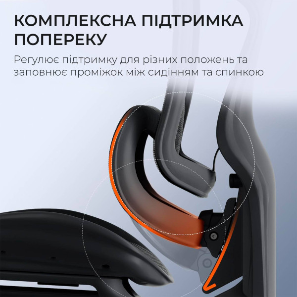 Фото - Крісло офісне Sihoo DORO C300 Pro Mesh Black with footrest (DORO-C300-PRO-M101-JT)