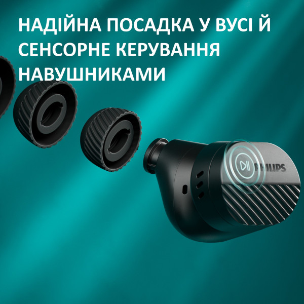 Фото - Навушники вкладиші бездротові TWS Philips TAT5000BK/00