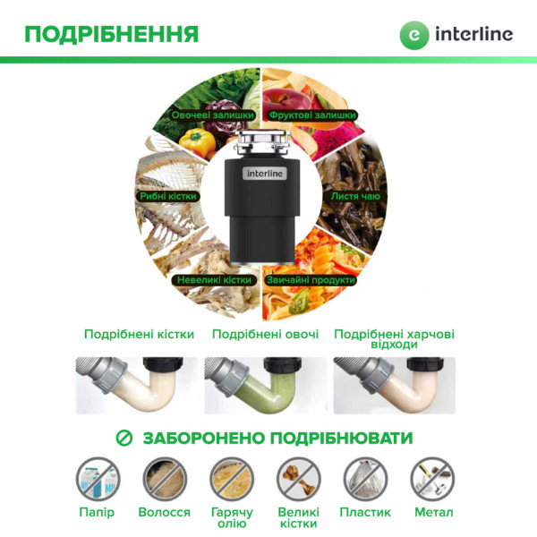 Фото - Измельчитель пищевых отходов Interline Model INT 90