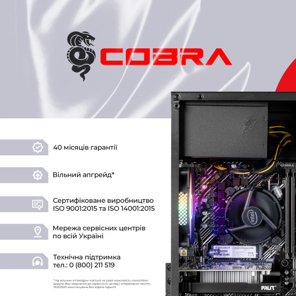 Фото - Системний блок Cobra Advanced (I121F.32.S5.96XT.25154)