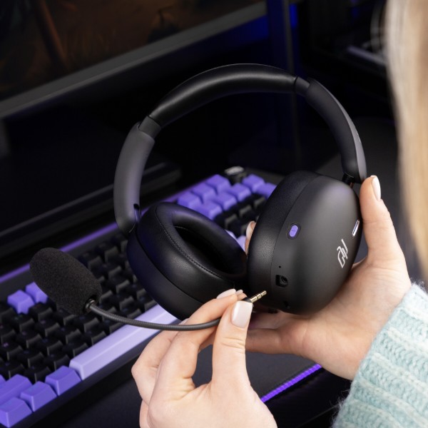 Фото - Гарнитура беспроводная игровая Proove Gaming Zephyr APP black/purple (WHZP00022001)