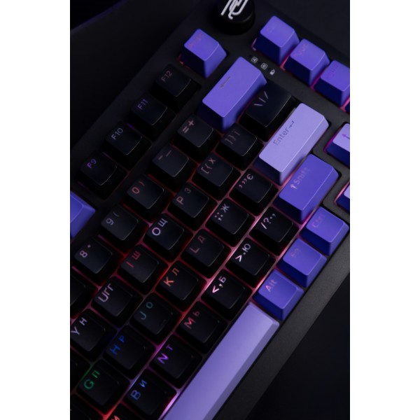 Фото - Клавиатура беспроводная игровая Proove Gaming Coupe (Ukraine Layout) Black/Purple (WKCP00022416)