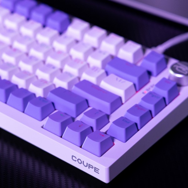 Фото - Клавиатура беспроводная игровая Proove Gaming Coupe (Ukraine Layout) white/purple (WKCP00022404)