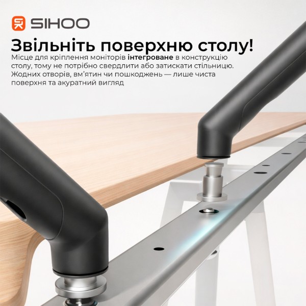 Фото - Стол с электрорегулировкой высоты Sihoo D07 1.6m Maple/White (D07B-102/D07J-102-AB)