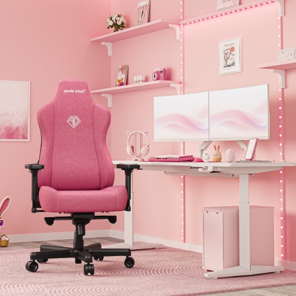 Фото - Кресло для геймеров Anda Seat Kaiser 3E XL Pink Fabric (AD23YC-XL-09-P-CF-P01)