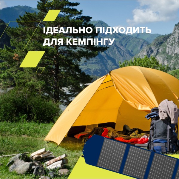 Фото - Портативная солнечная панель Canyon SP-200W Blue (CND-SP200W2P)