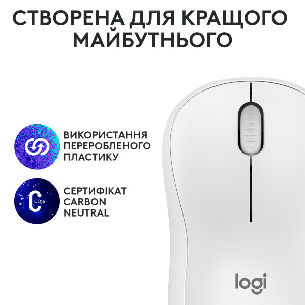 Фото - Уцінка - Миша бездротова Logitech M240 Silent Bluetooth White (910-007120)