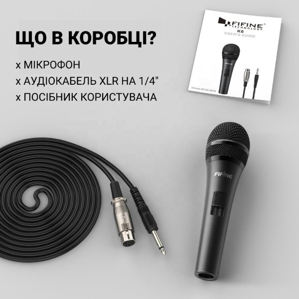 Фото - Микрофон вокальный беспроводной Fifine K6