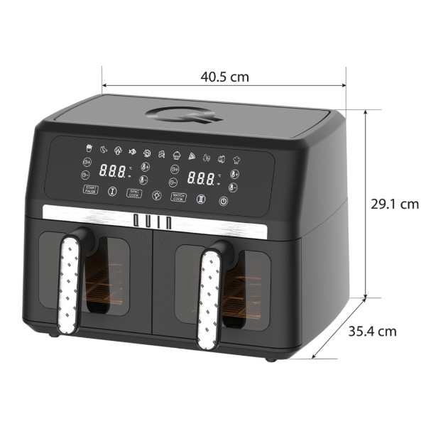 Фото - Мультипечь QUIN Air Fryer Dual Zone YJ-1102AV 9 л