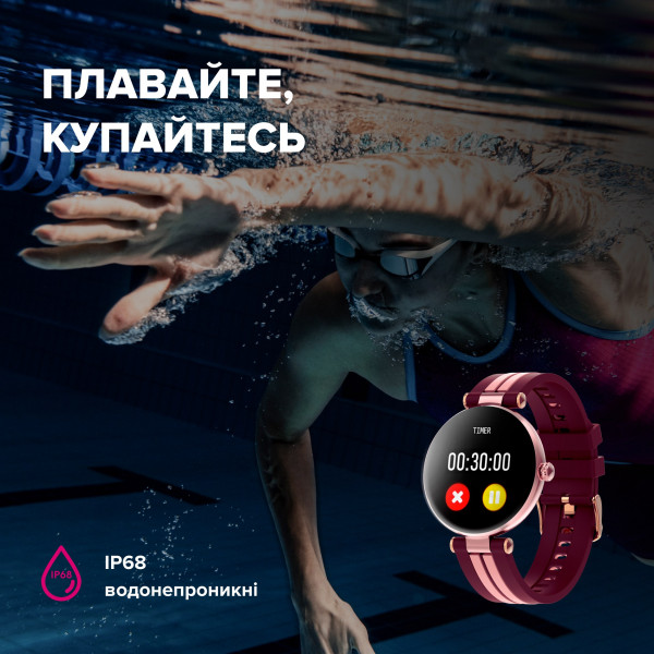 Фото - Смарт-годинник Canyon Semifreddo SW-61 Pink-Cherry (CNS-SW61BR)