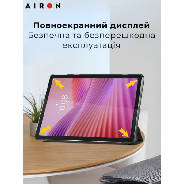 Фото - Чехол для планшета AIRON Premium для Lenovo Tab M10 4th Gen 2025 TB-311FU / TB-311XU с защитной пленкой и салфеткой Black
