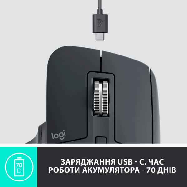 Фото - Миша бездротова Logitech MX Master 3 Graphite (910-005694)