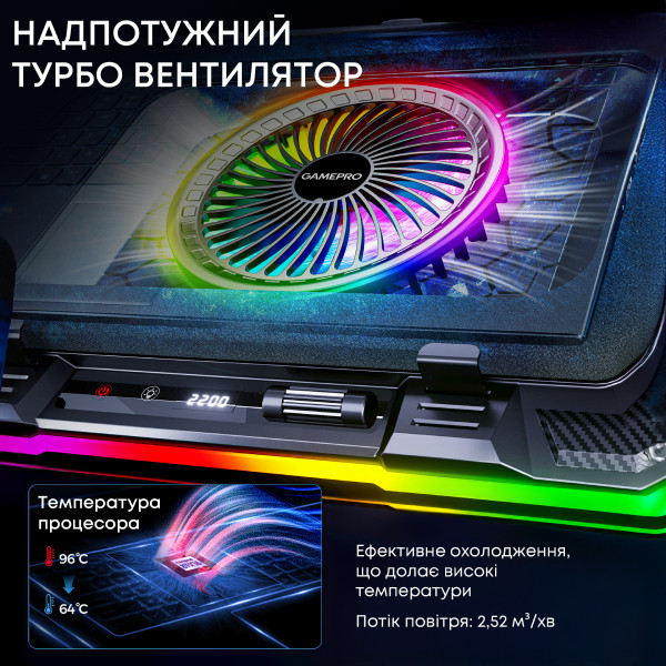 Фото - Подставка под ноутбук охлаждающая GamePro CP950