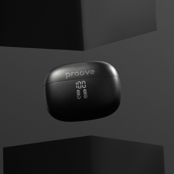 Фото - Наушники вкладыши беспроводные TWS Proove Intro Pro TWS with ANC (APP) obsidian black (TWIP0001AP15)