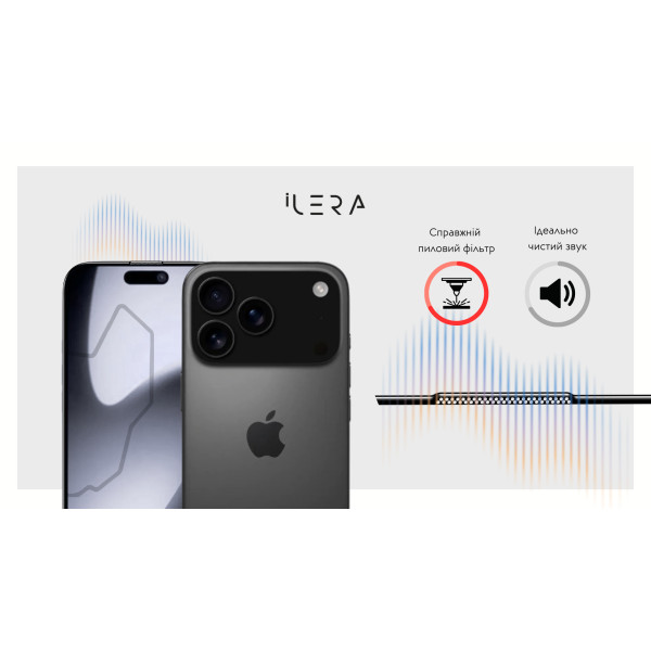 Фото - Захисне скло для смартфону ILera DeLuxe Original Glass 2.0 for iPhone 17 Pro Max (iLFCDL17PrMx)
