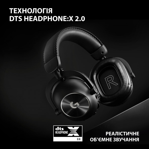Фото - Гарнітура бездротова ігрова Logitech G PRO X 2 LightSpeed Wireless Black (981-001263)