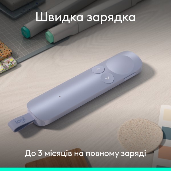 Фото - Презентер Logitech Spotlight 2 Light Lilac (910-007673)